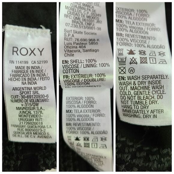 NWT|Roxy By My Side Black Sleeveless Romper, SMALL - Picture 8 of 8